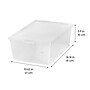 Iris 13.5 Qt. Lift Off Lid Storage Tote, Clear, 6/Carton (100119CT)~#|#~DF3F0000-A265-4C1A-96322AD17521A70D_sc7