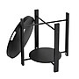Storied Home Chic Fir Wood and Metal Tray Table, Black (EC1768)~#|#~DF426757-172E-45D7-9C7960019415C0A5_sc7