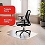 Staples Office Chair Mat, Clear Floor Mats with Lip, Low-Pile Carpets, Extended Under-Desk Coverage, 48 x 36 Inch, Smooth Glide~#|#~DF48B6E7-6FAE-4ECA-9430F2C6CFAA1AD1_sc7
