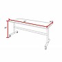 Regency Kobe Flip Top 60"W x 30"D Rectangular Training Room Table, Laminate, With Wheels, Neo Walnut (MKFT6030NW)~#|#~DF4C07DF-DAC8-46E8-8FDB2310714293CA_sc7