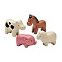 Plan Toys Wooden Farm Animals Playset, Multicolored, 4/Pack (PTS6127)~#|#~DF4E131C-25FF-4305-AB685614D675E5FF_sc7