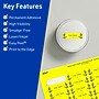 Avery Laser/Inkjet Multipurpose Rectangle Labels, 1" x 1.5", Neon Yellow, 640/Pack (94219)~#|#~DF51E83A-BB8B-4C0E-80D25BF76FE20930_sc7