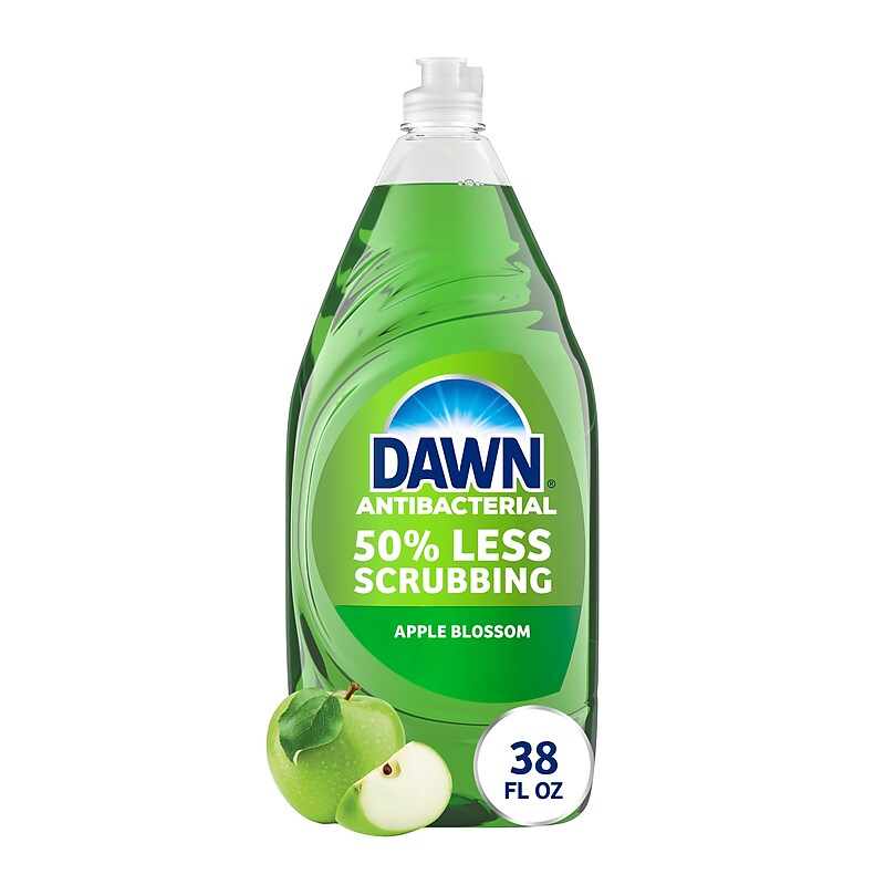 Dawn Ultra Antibacterial Liquid Dish Soap, Apple Blossom, 38 oz. (01134/91092) image 1