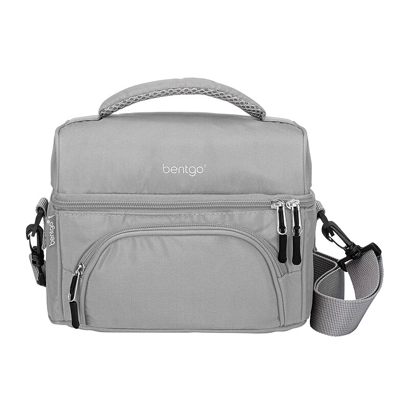 bentgo Deluxe Insulated Lunch Bag, Gray (BGOBG2-Y) image 1
