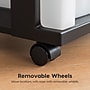 Iris 6-Drawer Durable Storage Cart, Plastic, Black/Clear (116862)~#|#~DF5CB145-3C84-4625-BBC3871EA7D053E8_sc7