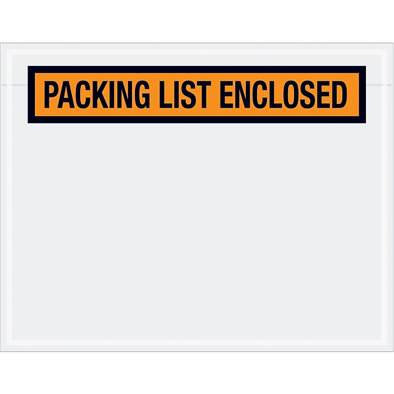Packing List Envelope, 7" x 5 1/2", 1000/Carton (PL19) image 1