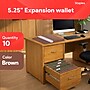 Staples Expanding Wallet, Elastic Closure, Legal Size, Brown, 10/Box (TR422618)~#|#~DF5DCE73-DE75-47CE-9CCB0C8872A7E3EE_sc7