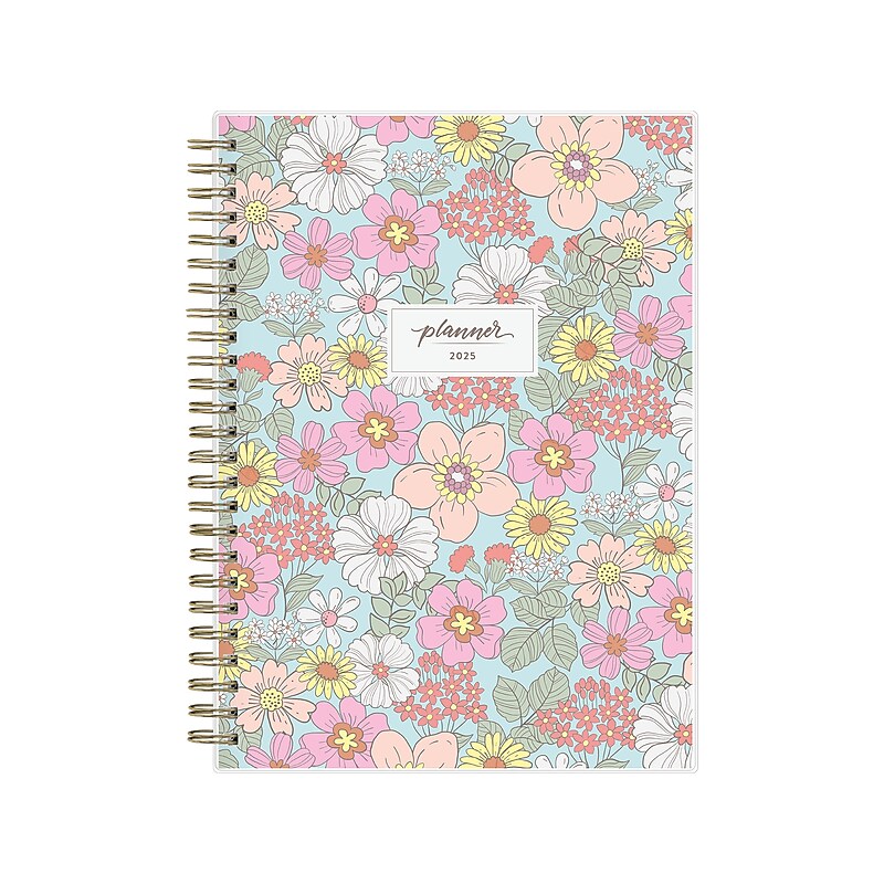 2025 Blue Sky Kiera 5.88" x 8.63" Weekly & Monthly Planner, Plastic Cover, Multicolor (152469) image 1