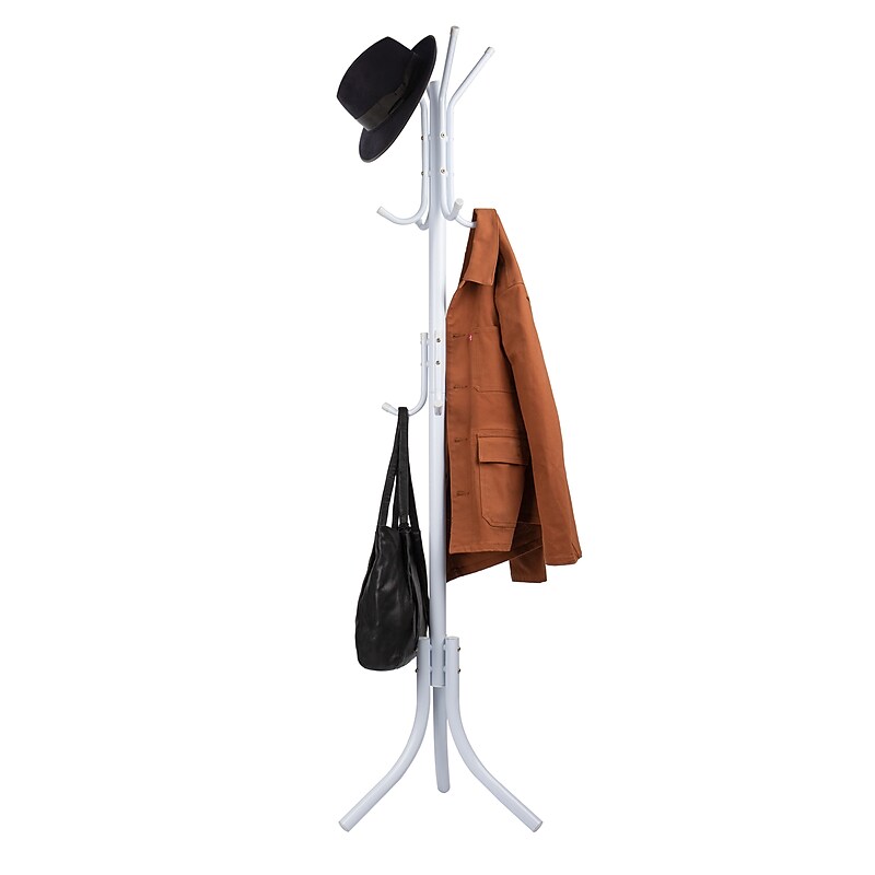 Mind Reader Coat Tree, White, Metal (COATRACK11-WHT) image 1