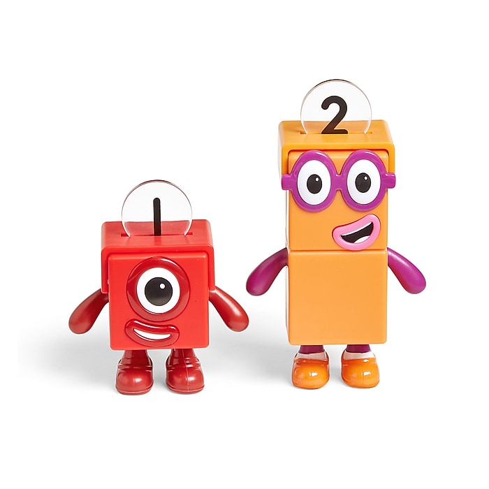 0202 カラフル口金 10.5cm角型 10色セット hand2mind Numberblocks One and Two Bike Adventure Playset, Red