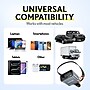 Overtime A50 72W USB-C and USB-A Car Charger with 2 ft Retractable USB-C Cable, Black (OCA50BK) ~#|#~DF67FC15-698D-4E86-A990698A96C7DFD8_sc7