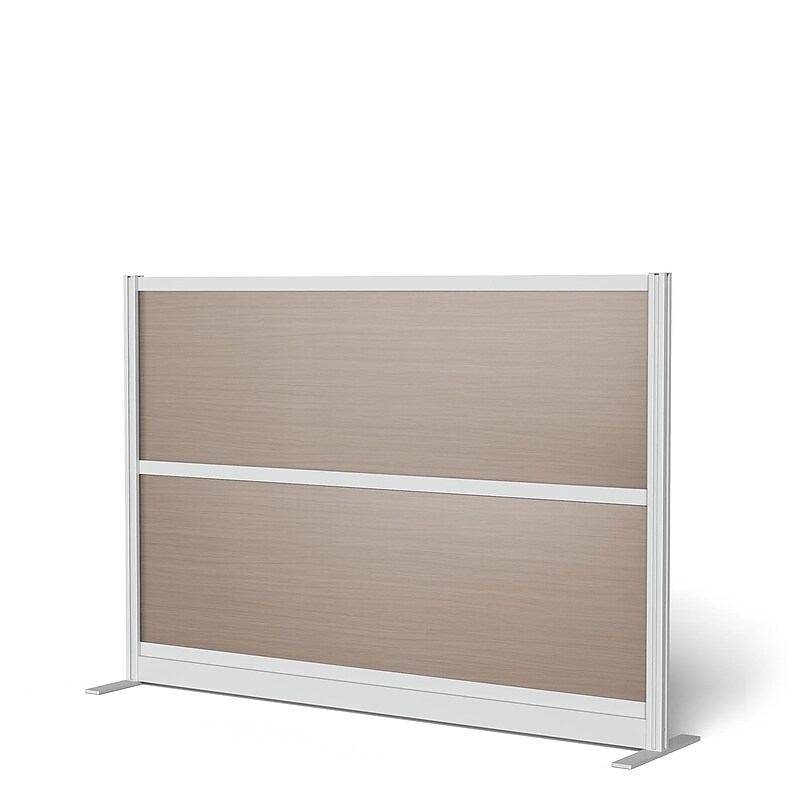 Luxor Oakwood 2-Panel Room Divider, 48"H x 70"W, Oak Grain (PPWL011) image 1
