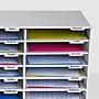 AdirOffice 30-Compartment Literature Organizer, 32" x 13", White (501-30-WHI)~#|#~DF6E3A74-1CFB-4535-88C2BC9EE9804C77_sc7