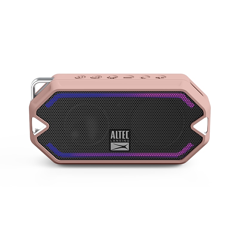Altec Lansing HydraMini Everything-Proof Bluetooth Speaker, Metal Pink (IMW1000-PTL) image 1