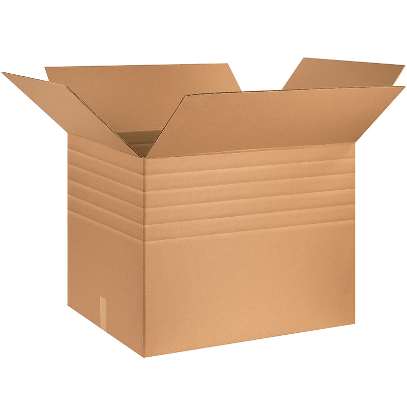 30" x 24" x 24" Heavy Duty Multi-Depth Shipping Boxes, 10/Bundle (MDHD302424) image 1