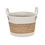 Household Essentials Corn & Hyacinth Wicker Basket with Handles, Natural/Cream (ML-6802)~#|#~DF7EB85C-39E6-4110-B7FBA8762B89E96D_sc7