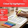 Staples Hype Tank Highlighters, Chisel Tip, Assorted, Dozen (29204-CC)~#|#~DF85A0C3-7769-499A-9D2D3BC313696DCF_sc7