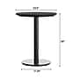 Flash Furniture TopGuard 24" Round Wood Dining Table with Round Base, Black Faux Marble/Black Base (STRD24BMATR18)~#|#~DF866C44-9C50-4250-8249798EA1957FB0_sc7