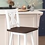 Flash Furniture Gwendolyn Rustic Solid Wood Designer Back Barstool, Antique White Wash Frame/Gray Wash Seat (ESG129WH)~#|#~DF8C0545-A893-43E1-B03D83CB792FA235_sc7