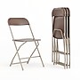 Flash Furniture HERCULES™ Plastic Armless Folding Chair, Premium Brown, 4/Pack~#|#~DF9D1BE8-A5D4-4826-BBC49009B1706FFD_sc7