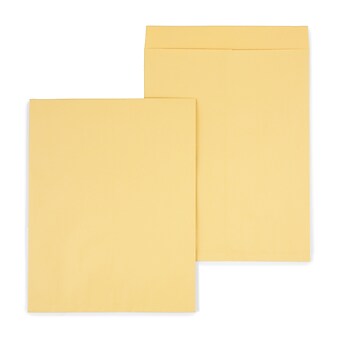 Staples Ungummed Catalog Envelopes, 18"L x 23"H, Brown, 25/Box (SPL195099)