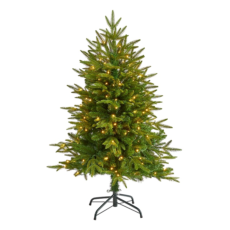 Nearly Natural Colorado Mountain Fir Natural Look Artificial Christmas Tree, 4' (T1685) image 1