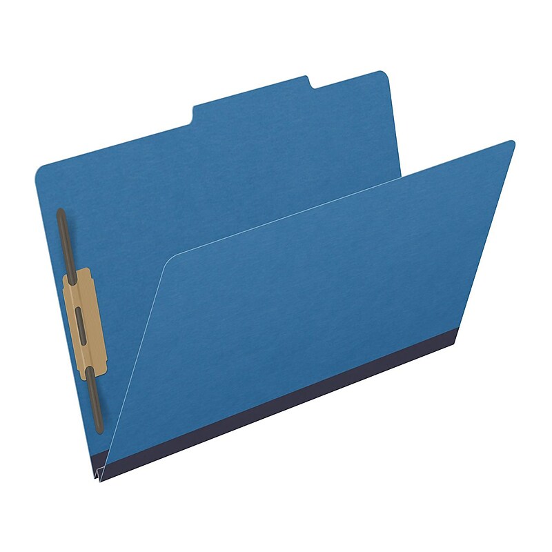 Medical Arts Press Pressboard Classification Folder, 2" Expansion, Legal Size, Royal Blue, 25/Box (DV-T52-02-3RBL) image 1