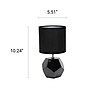 Creekwood Home Geometric 10.24" LED Table Lamp, Black (CWT-1016-BK)~#|#~DFAD0E4A-AAEA-4A77-B0C3A2AAFC466CA2_sc7
