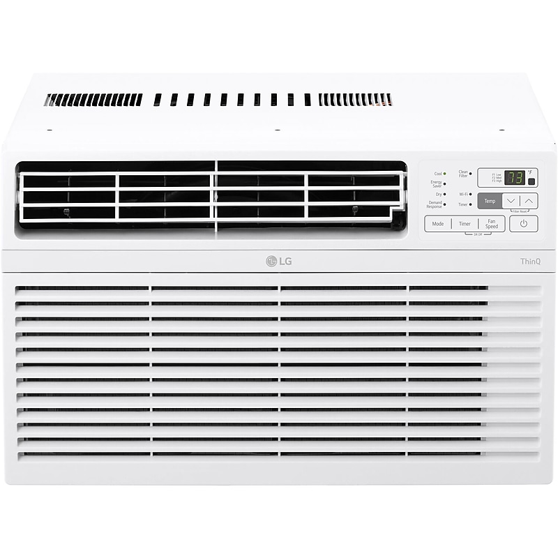LG 115-Volt 10,000 BTU Window Air Conditioner, with Remote, WiFi Enabled, White (LW1017ERSM1) image 1