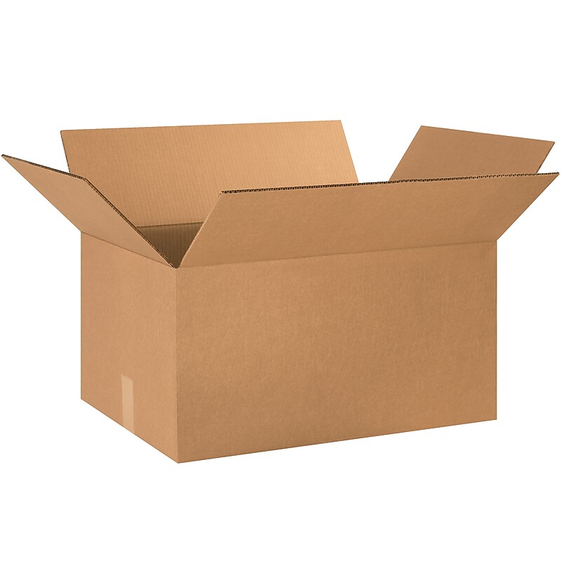 24" x 16" x 12" Heavy Duty Shipping Boxes, 48 ECT, 10/Bundle (HD241612DW) image 1