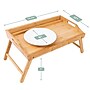 Rossie Home Media 19.7" x 11.8" x 2.6" Bed Tray, Natural Bamboo (78007)~#|#~DFB442A8-59E3-4132-A971A13DB3508709_sc7