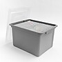 Iris 35 Quart Storage Container, Plastic, Gray, 3/Pack (500166)~#|#~DFBA1870-BF21-401D-A23E240502FDFE27_sc7