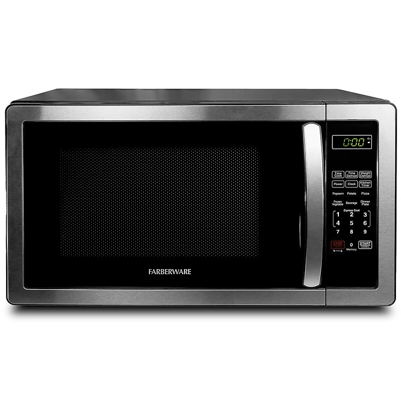 Farberware Classic 1.1 Cu. Ft. Countertop Microwave, Stainless Steel (FMO11AHTBKB) image 1