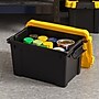 Iris Stor-It-All 21.9 Quart Storage Container with Latching Lids, Plastic, Black, 4/Pack (540014)~#|#~DFBCC085-DC34-4A42-B843F8EFF1E9C276_sc7