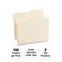 Staples 30% Recycled File Folders, 1/2 Cut Tab, Letter Size, Manila, 100/Box (ST116855-CC)~#|#~DFBD715C-0A46-403B-9645C83EE7D786BB_sc7
