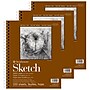 Strathmore 400 Series 9" x 12" Wire Bound Sketch Pad, 100 Sheets/Pad, 3/Bundle (STTP455303-3)~#|#~DFC03E04-4E1E-44B4-91AB625279CBF58B_sc7