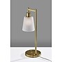 Adesso Gio Incandescent Desk Lamp, 22"H, Antique Brass/White (3302-21)~#|#~DFC21229-8803-4EDF-83C1A13A0C21D234_sc7
