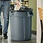Rubbermaid Brute Plastic Trash Can with Lid, Gray, 32 gal. (FG263200GRAY)~#|#~DFC4CD03-A9A8-4AA1-A6AB95CC46085B83_sc7