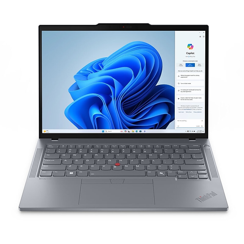Lenovo ThinkPad T14 Gen 5 14" LED Touchscreen Laptop, AMD Ryzen 5 PRO 8540U, 3.2GHz, 32GB RAM, 512GB SSD, Windows 11 Pro, Gray image 1