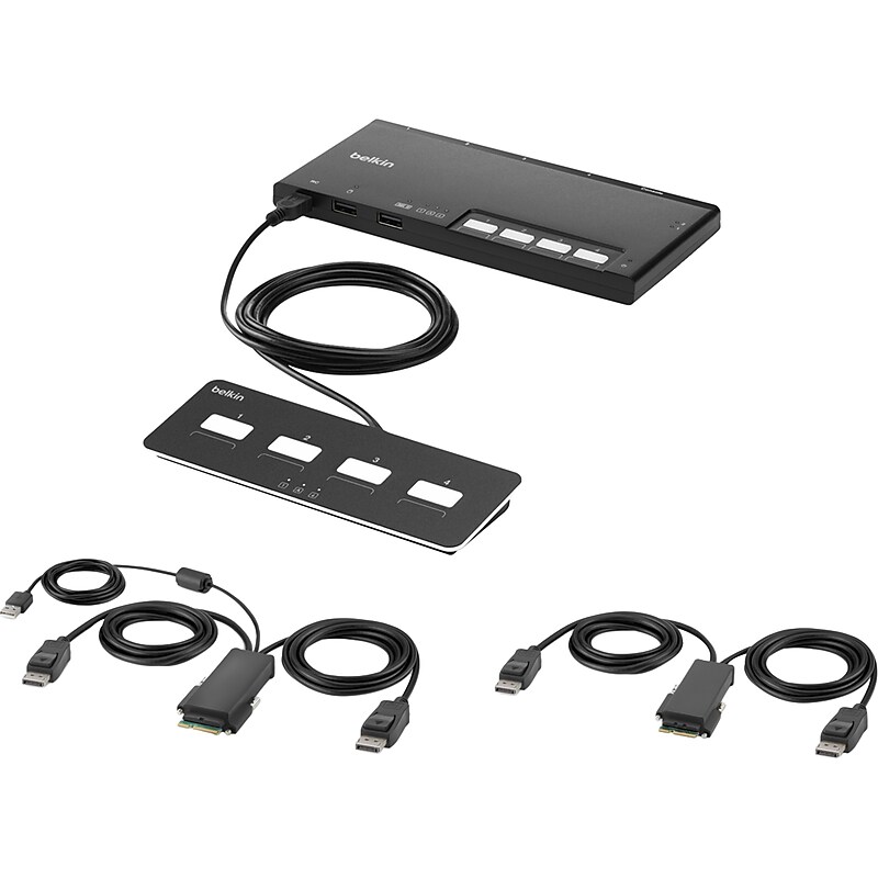 Belkin F1DN204MOD-PP-4 USB 4-Port KVM Switch image 1