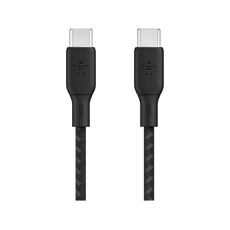 Belkin BoostCharge Charging Cable, 6.56 ft., Black (CAB014BT2MBK) image 1
