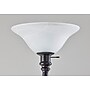 Adesso Claret Torchiere 72"H Black Floor Lamp with White Alabaster Glass Shade (3285-01)~#|#~DFD21C19-6992-4207-A9DC09BFBAE40D57_sc7