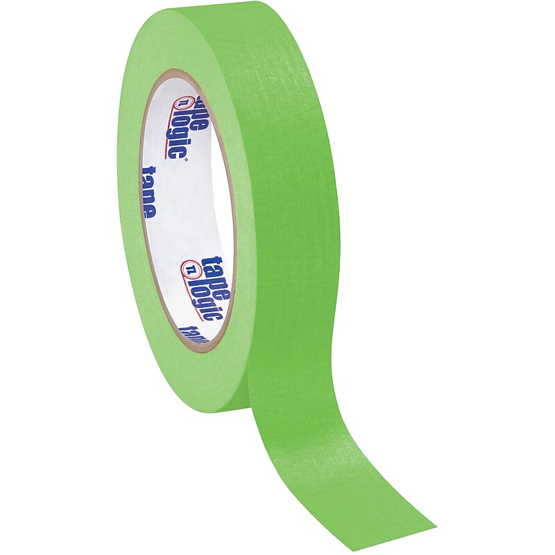 Tape Logic Colored Masking Tape, 1" x 60 yds., Light Green, 12/Carton (T93500312PKA) image 1