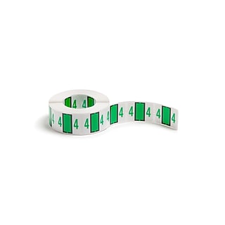 Smead BCCRN Color Coded Numeric Labels, 6, Blue, 500/Roll