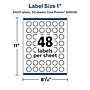 Avery Laser/Inkjet Starburst Waterproof Multipurpose Labels, 1"  Dia, White, 2400/Box (94606)~#|#~DFE2B3A1-48D9-400A-A325DCCDE1D1FF8F_sc7