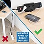 Mount-It! 3-Outlet 3-USB Port Desktop Power Strip with Clamp Desk Mount, Black (MI-7281B)~#|#~DFE65947-8F2A-4380-A67CDEE196F1BB15_sc7