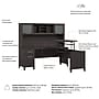 Bush Home Somerset 72W L-Shaped Sit to Stand Desk with Hutch, Storm Gray (SET015SG)~#|#~DFE69DC1-CD2F-4B69-A1AEA06575BDAD50_sc7
