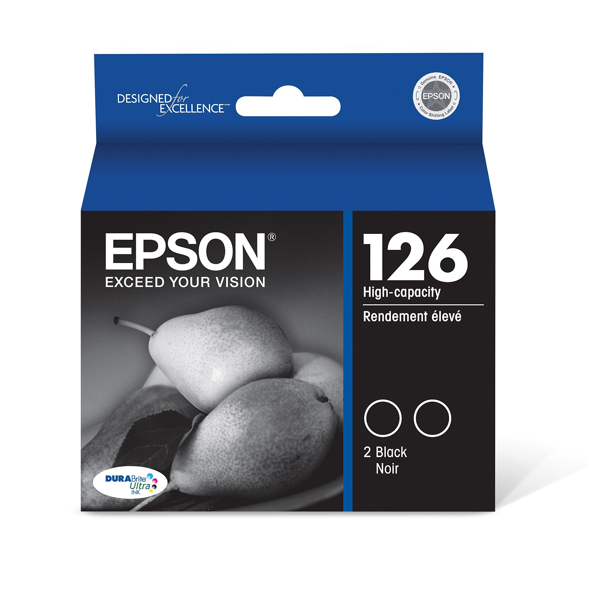 Epson T126 Black High Yield Ink Cartridge, 2/Pack (T126120-D2) Sansujyuku sansujyuku.com