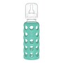 Lifefactory 9 oz. Glass Baby Bottle with Silicone Sleeve, Stage 2 Nipple, Stopper & Cap, Kale (LF110018C4)~#|#~DFEF517A-C771-490D-914880DD45B11DB0_sc7