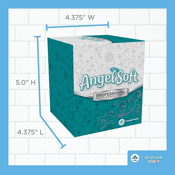 Angel Soft Professional Series Facial Tissue, 2-Ply, 96 Tissues